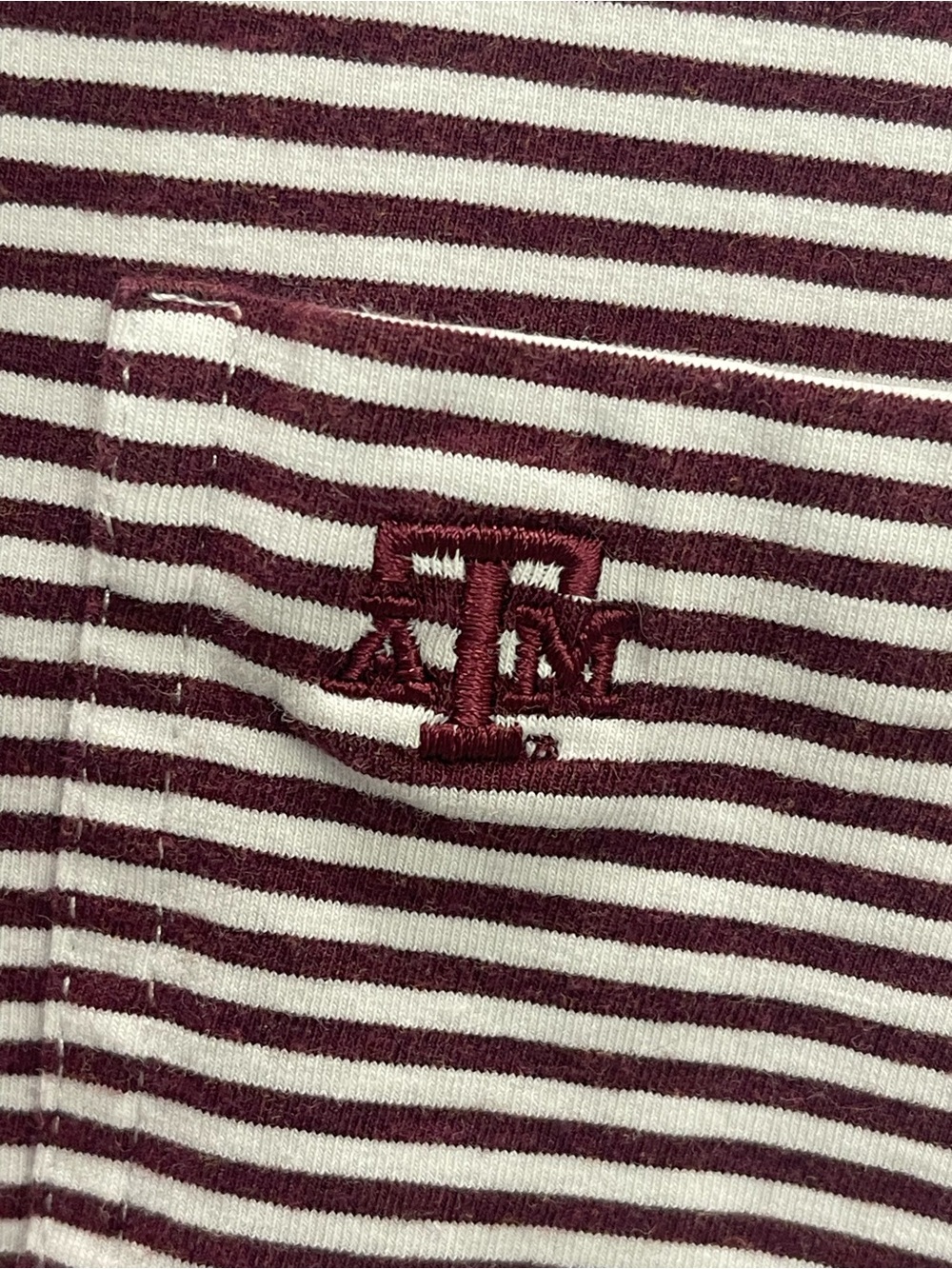 johnnie-O Hangin' Out Texas A&M Aggies Striped Golf Polo Shirt  Men's XXL - Picture 7 of 13